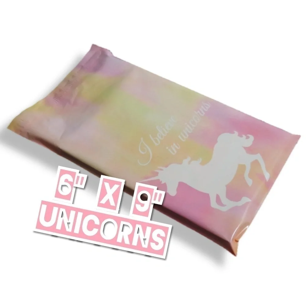 100 Poly Mailers 6x9 Unicorns